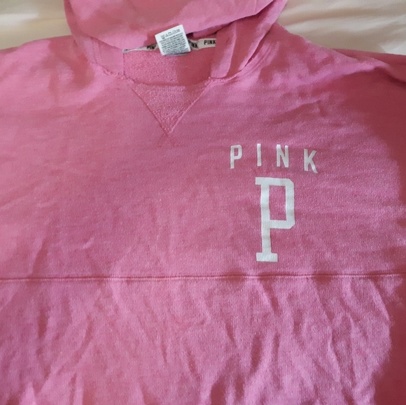 Pink and White PINK hoodie - Picture 2 of 4